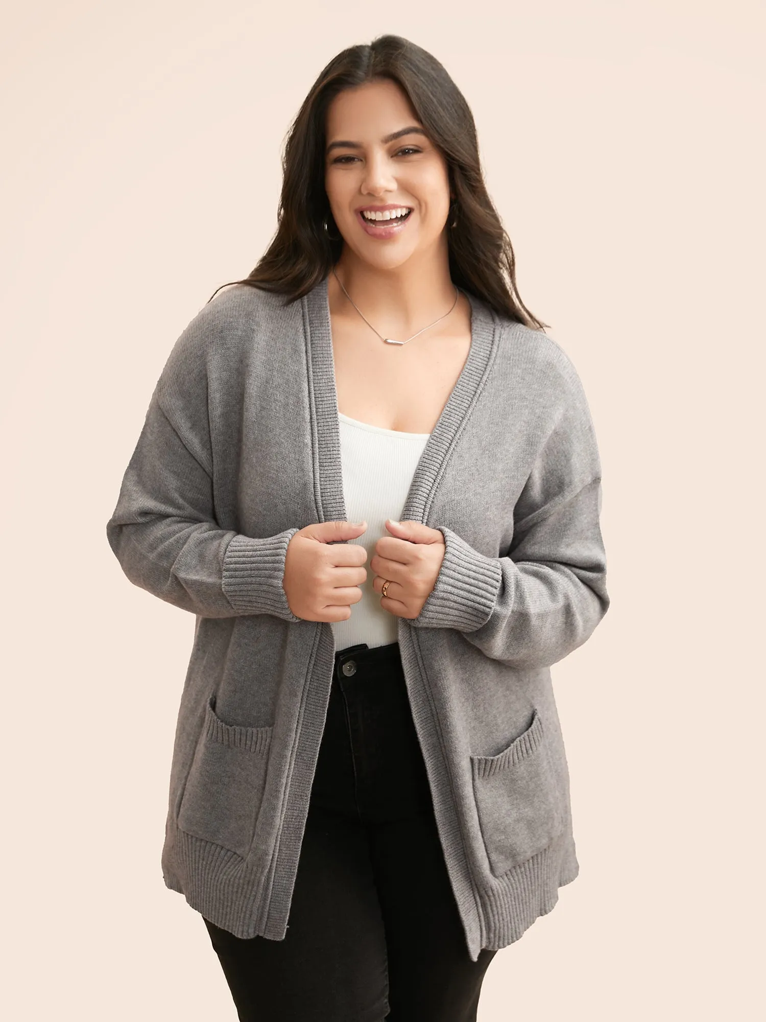 Supersoft Essentials Open Pockets Cardigan sold by Bloomchic