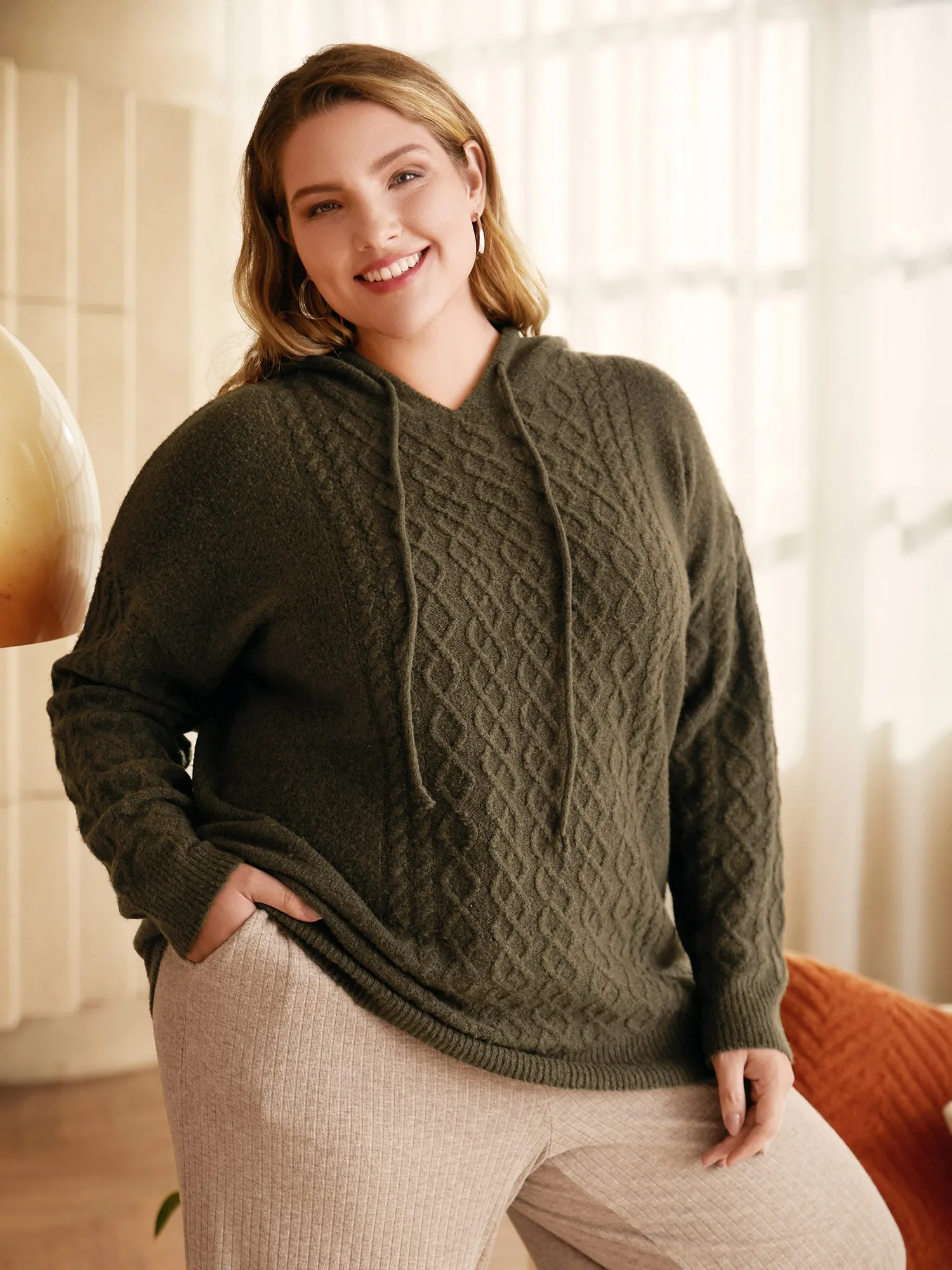 Airy Cozy Hooded Pullover sold by Bloomchic product image thumbnail 2