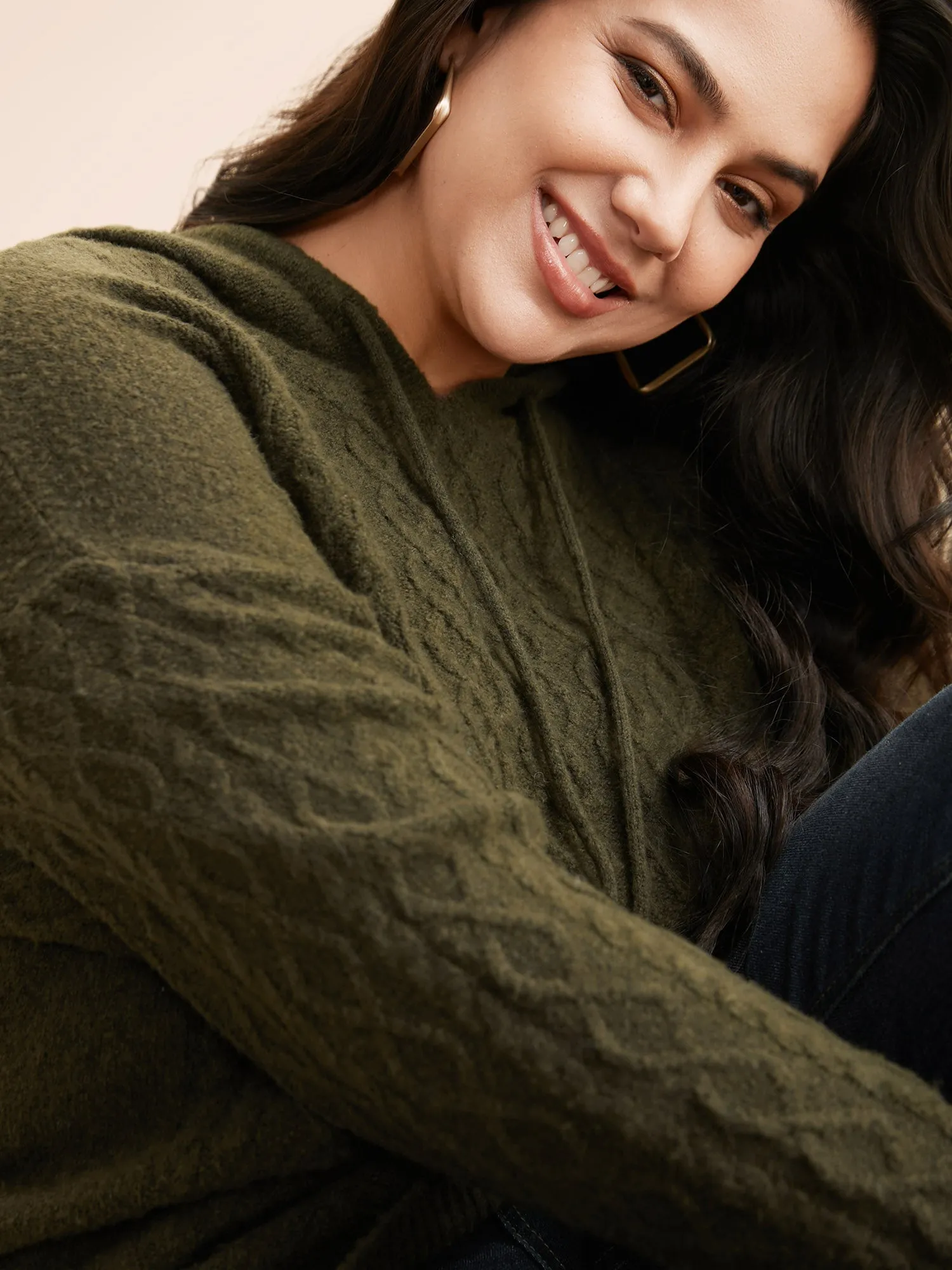 Airy Cozy Hooded Pullover sold by Bloomchic