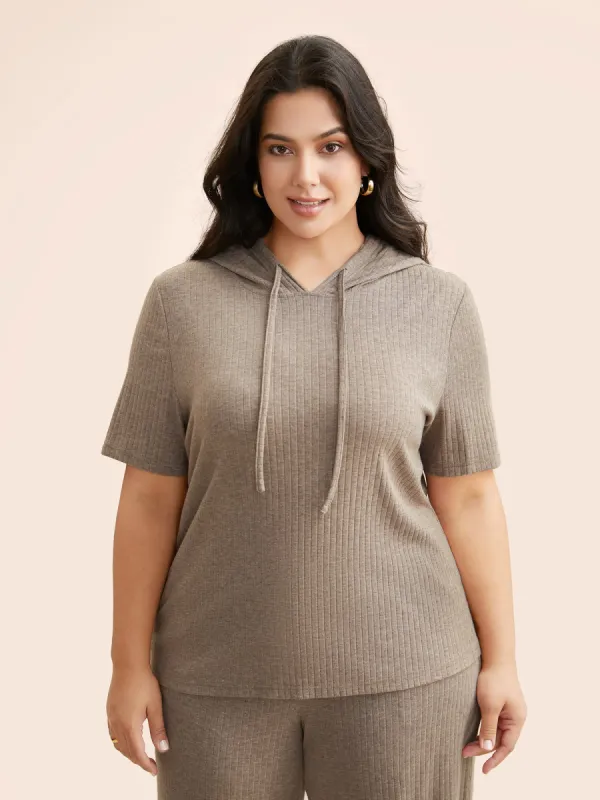 Supersoft Essentials Hooded Half Sleeves T-shirt made by Bloomchic