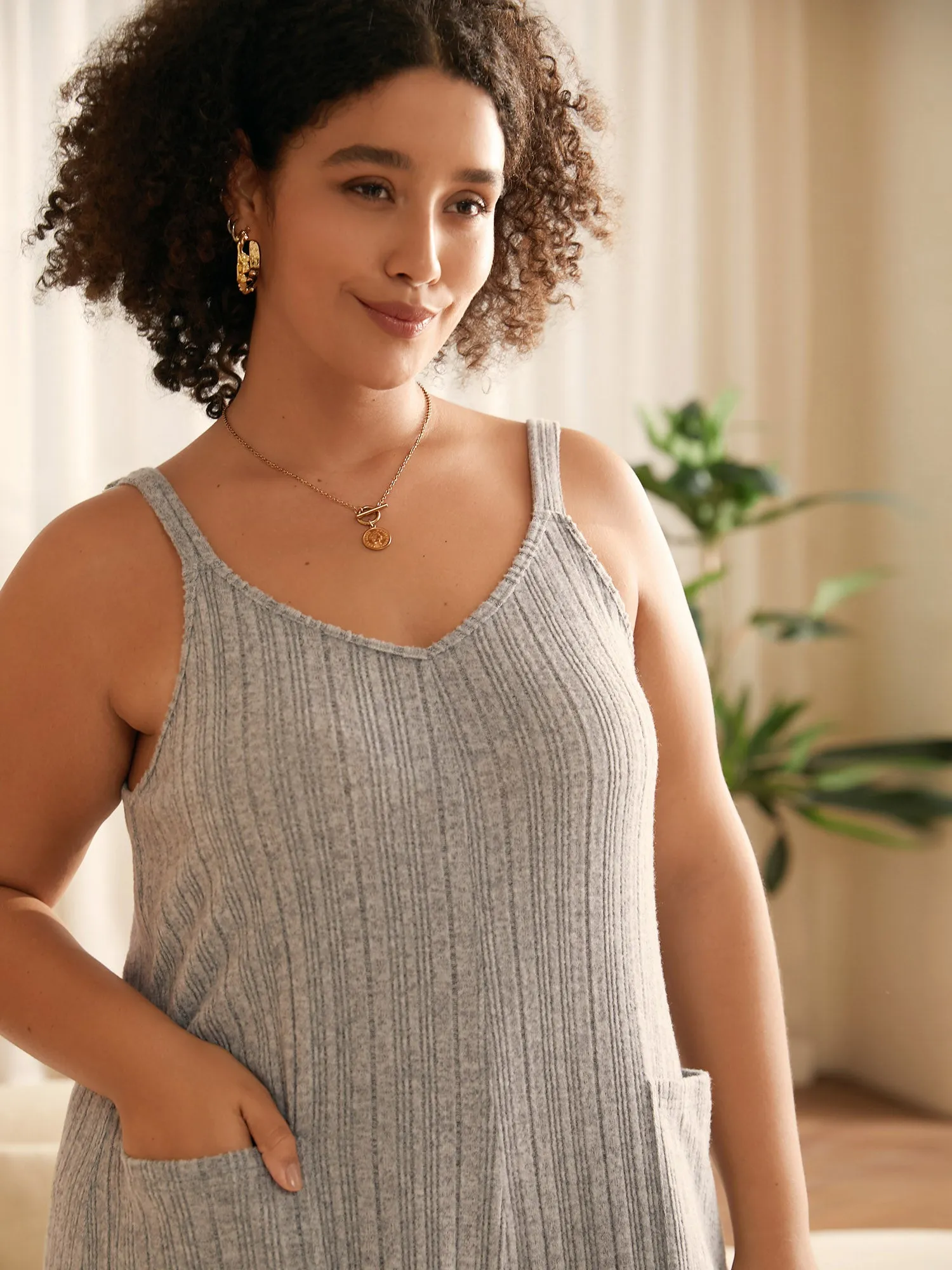 Airy Cozy Cami Wide-Leg Jumpsuit sold by Bloomchic product image thumbnail 3