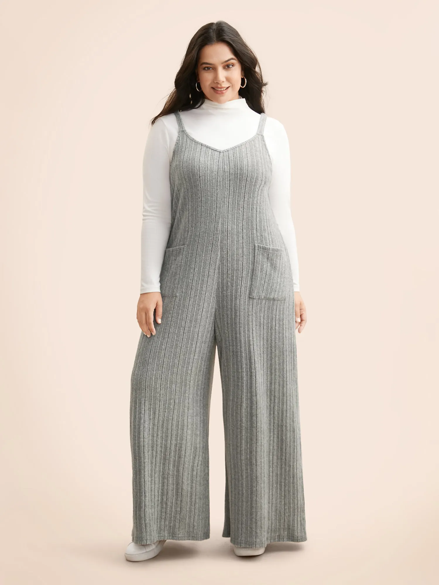 Airy Cozy Cami Wide-Leg Jumpsuit sold by Bloomchic product image thumbnail 5