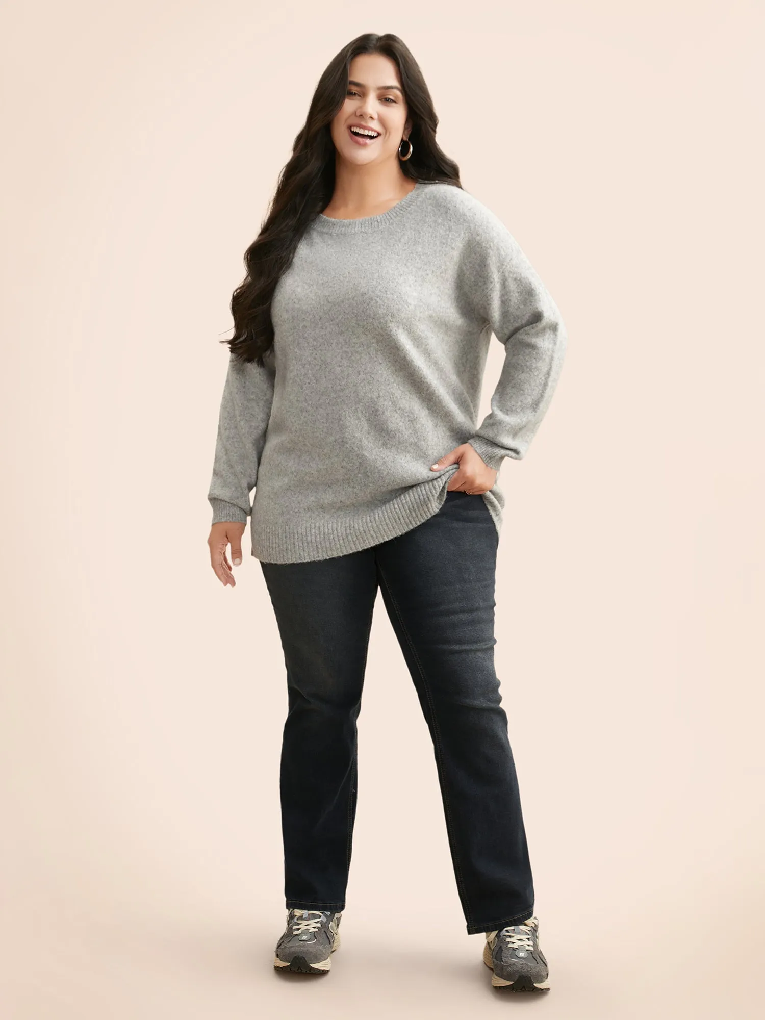 Airy Cozy Drop Shoulder Wool Pullover sold by Bloomchic product image thumbnail 5