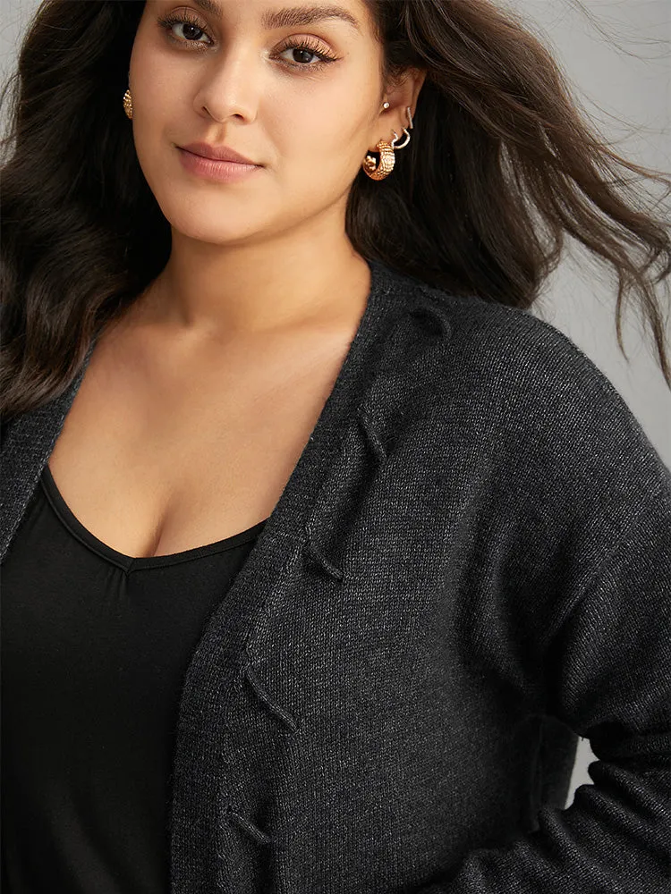 Supersoft Essentials Textured Heather Pocket Cardigan sold by Bloomchic product image thumbnail 5