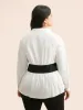 Shirt Collar Contrast Patchwork Shirt sold by Bloomchic