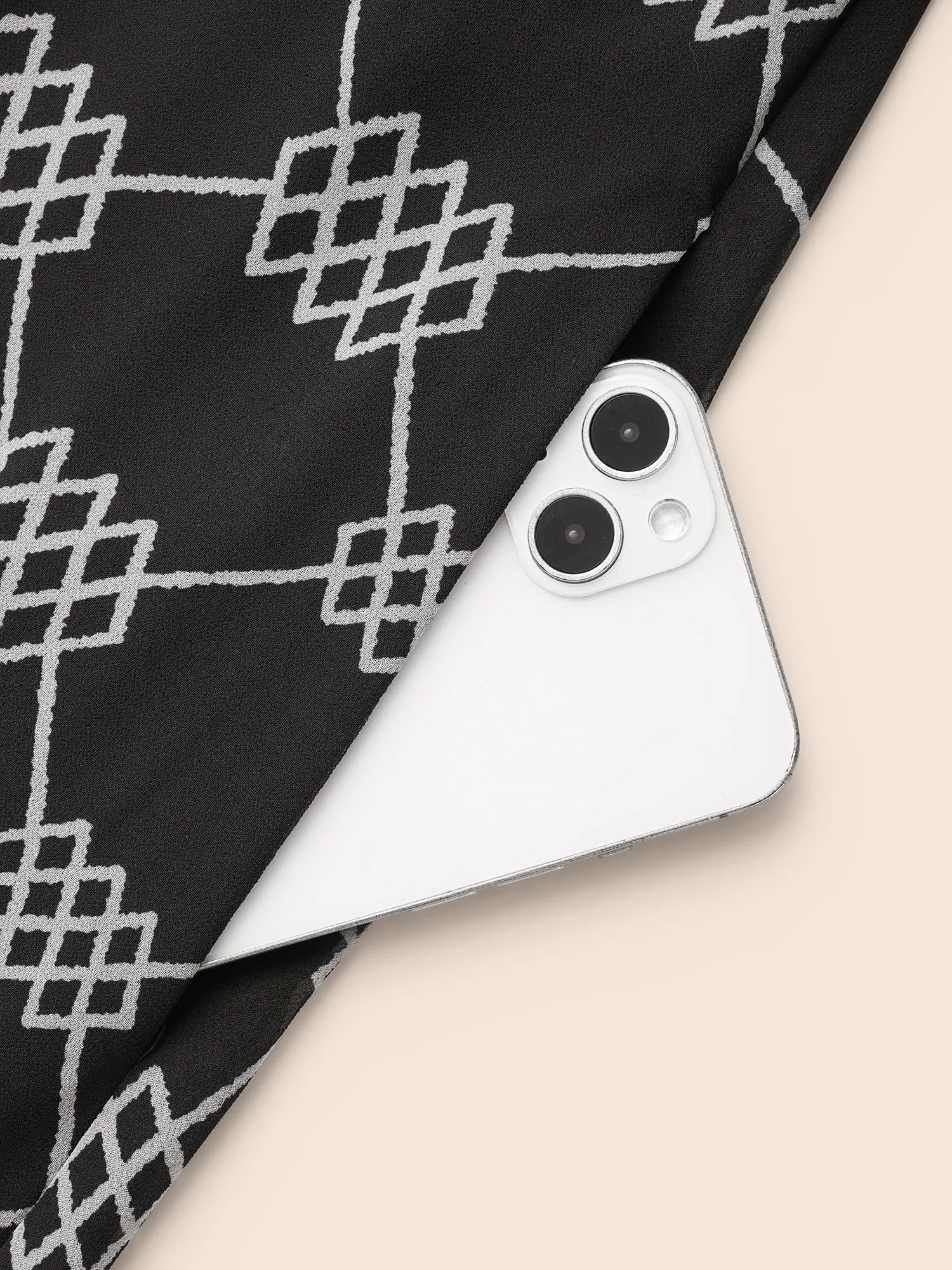 U Neck Geometric Mesh Dress sold by Bloomchic product image thumbnail 5