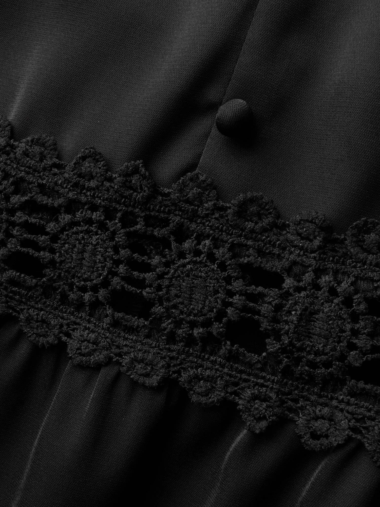 Heart Neckline Shirred Woven Ribbon Dress sold by Bloomchic product image thumbnail 5