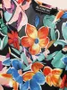 Colored Floral Notched Elastic Waist Midi Dress sold by Bloomchic