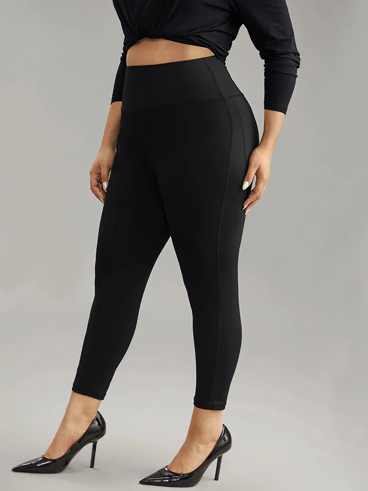 Solid Butt Lifting Wideband Waist Leggings sold by Bloomchic