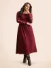 Pearl Beaded Cut Out Midi Dress sold by Bloomchic