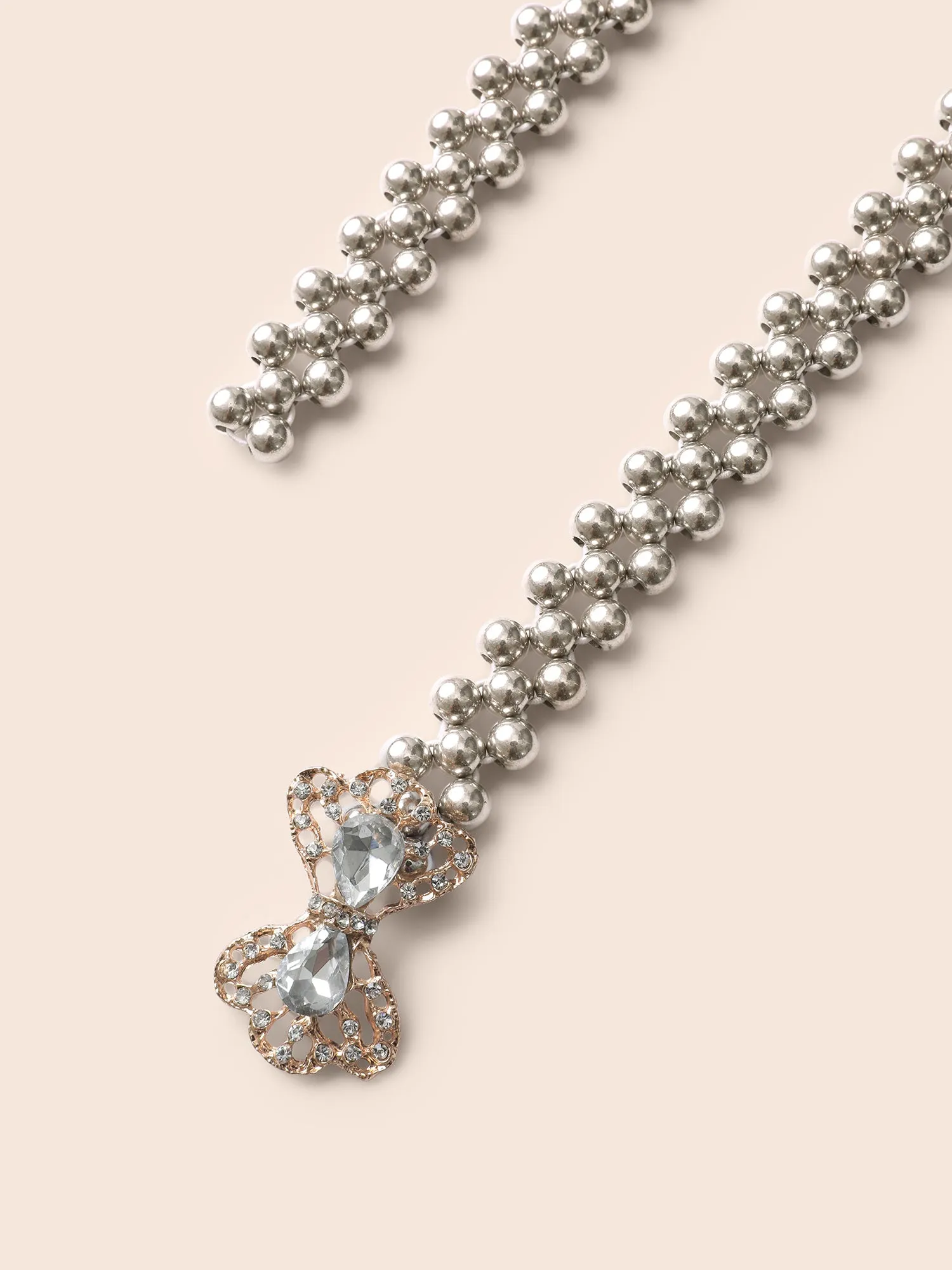 Bowknot Faux Pearl Detail Belt sold by Bloomchic product image thumbnail 5