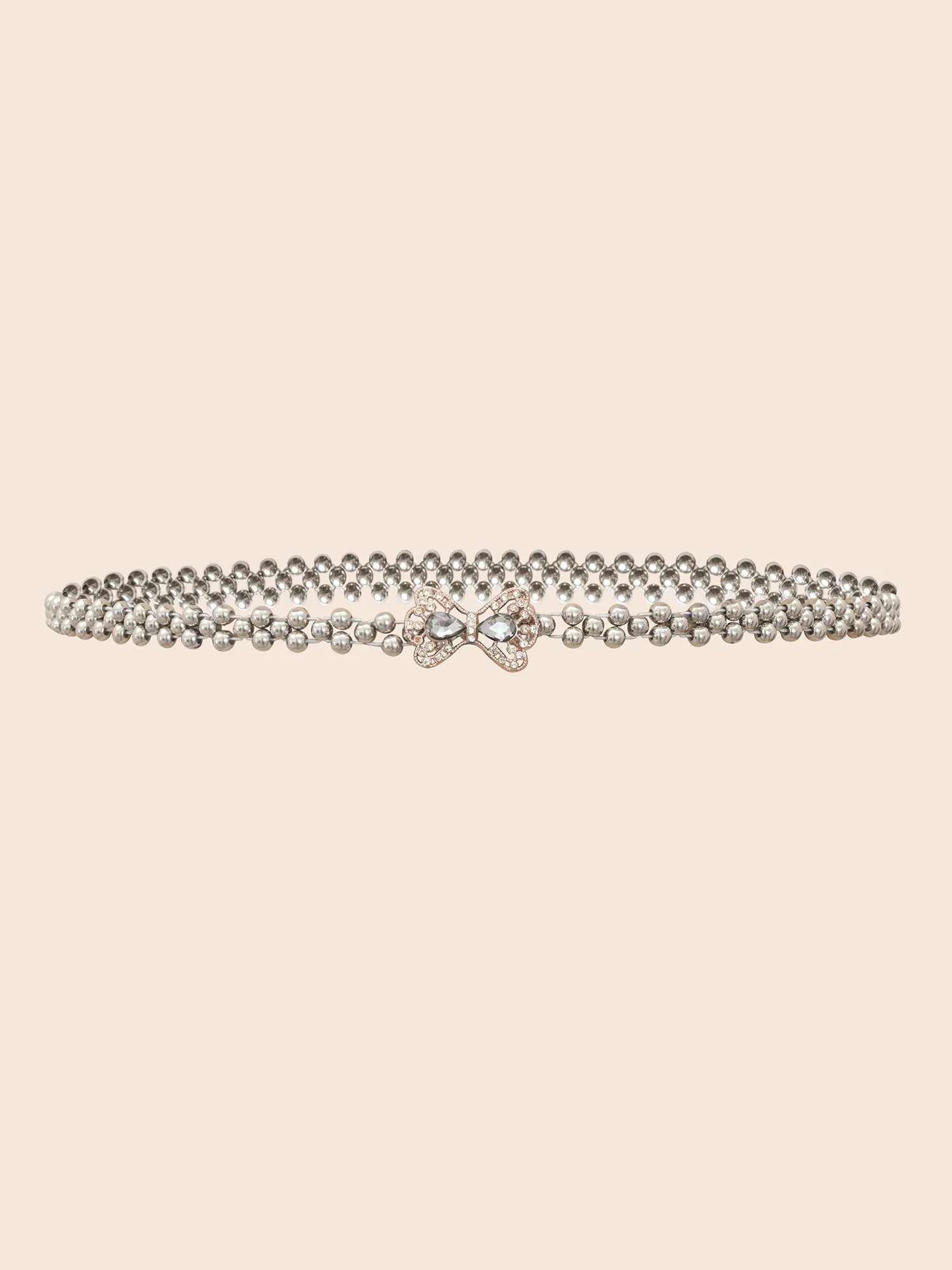 Bowknot Faux Pearl Detail Belt sold by Bloomchic product image thumbnail 2