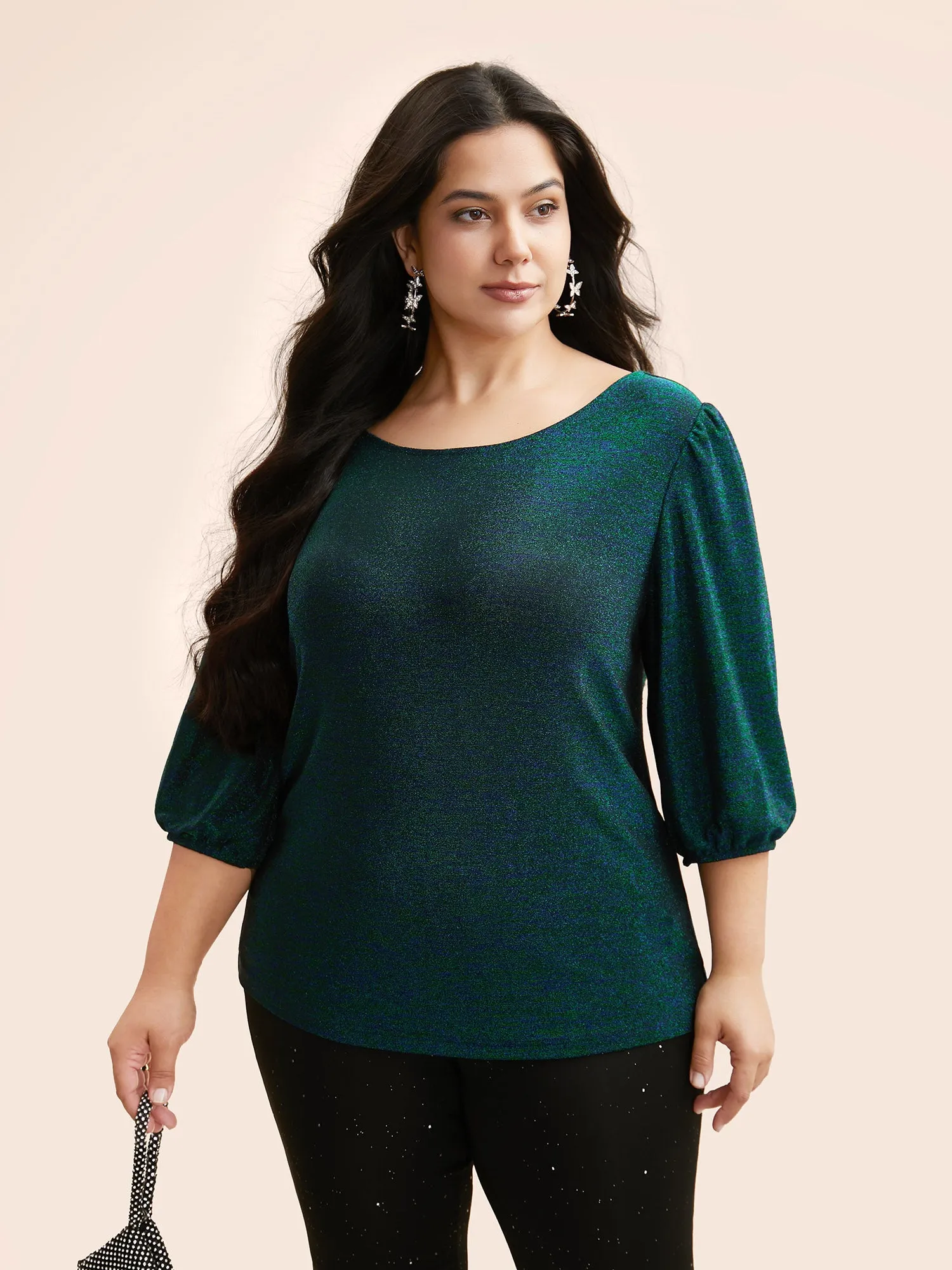 Luxe Tie Knot Backless Jersey Top sold by Bloomchic product image thumbnail 3