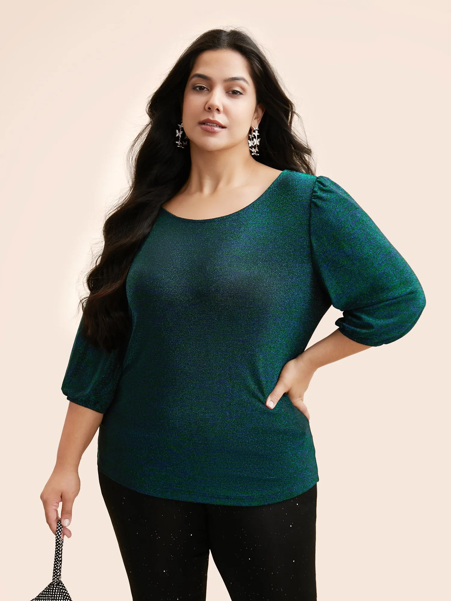 Luxe Tie Knot Backless Jersey Top sold by Bloomchic product image thumbnail 2