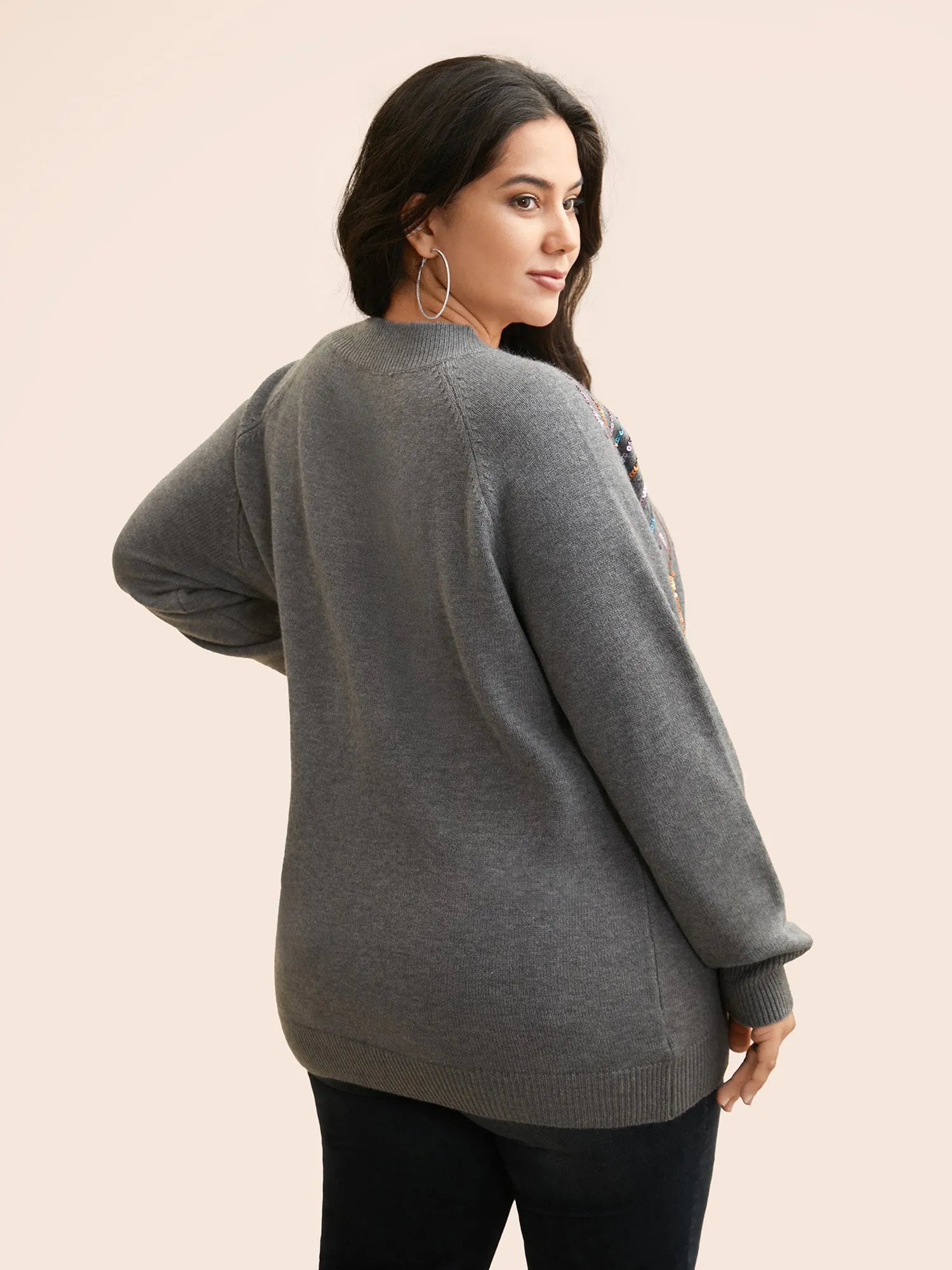 Supersoft Essentials Sequin Raglan Sleeve Pullover sold by Bloomchic product image thumbnail 2