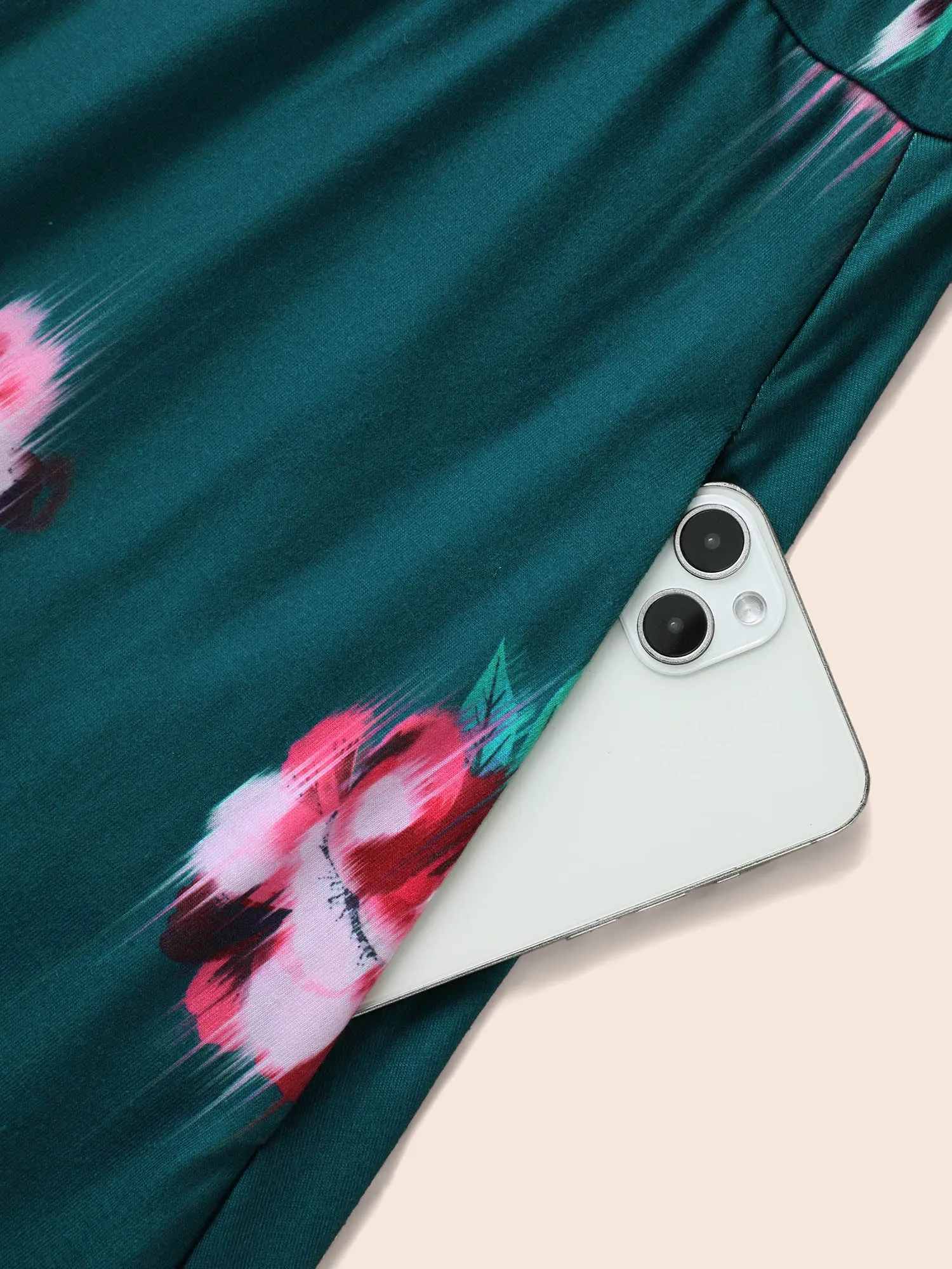 Overlap Collar Floral Midi Dress sold by Bloomchic product image thumbnail 5