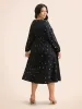 Color Diamond Print V Neck Dress sold by Bloomchic