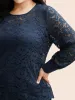 Crew Neck Crochet Lace Pleated Blouse sold by Bloomchic