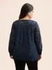 Crew Neck Crochet Lace Pleated Blouse sold by Bloomchic