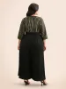 Glitter Striped Patchwork Shirred Jumpsuit sold by Bloomchic
