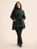 Plaid Tassel Trim Pocket Belted Jacket sold by Bloomchic