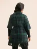 Plaid Tassel Trim Pocket Belted Jacket sold by Bloomchic