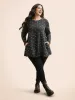 Heather Polka Dot Pocket T-shirt sold by Bloomchic
