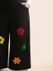 Floral Towel Embroidered Loose Jumpsuit sold by Bloomchic