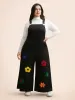 Floral Towel Embroidered Loose Jumpsuit sold by Bloomchic
