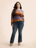 Colorblock Contrast Split Hem Pullover sold by Bloomchic