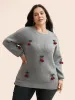 Supersoft Essentials Stereo Cherry Design Pullover sold by Bloomchic