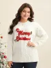 Supersoft Essentials Holiday Cable Knit Pullover sold by Bloomchic