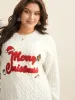 Supersoft Essentials Holiday Cable Knit Pullover sold by Bloomchic