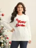 Supersoft Essentials Holiday Cable Knit Pullover sold by Bloomchic