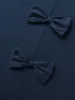 Cotton Bow-Back Detail Slit Tee sold by Bloomchic