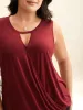 Festive Neck Cut-Out Cami sold by Bloomchic