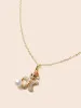 Gingerbread Charm Pendant Necklace sold by Bloomchic