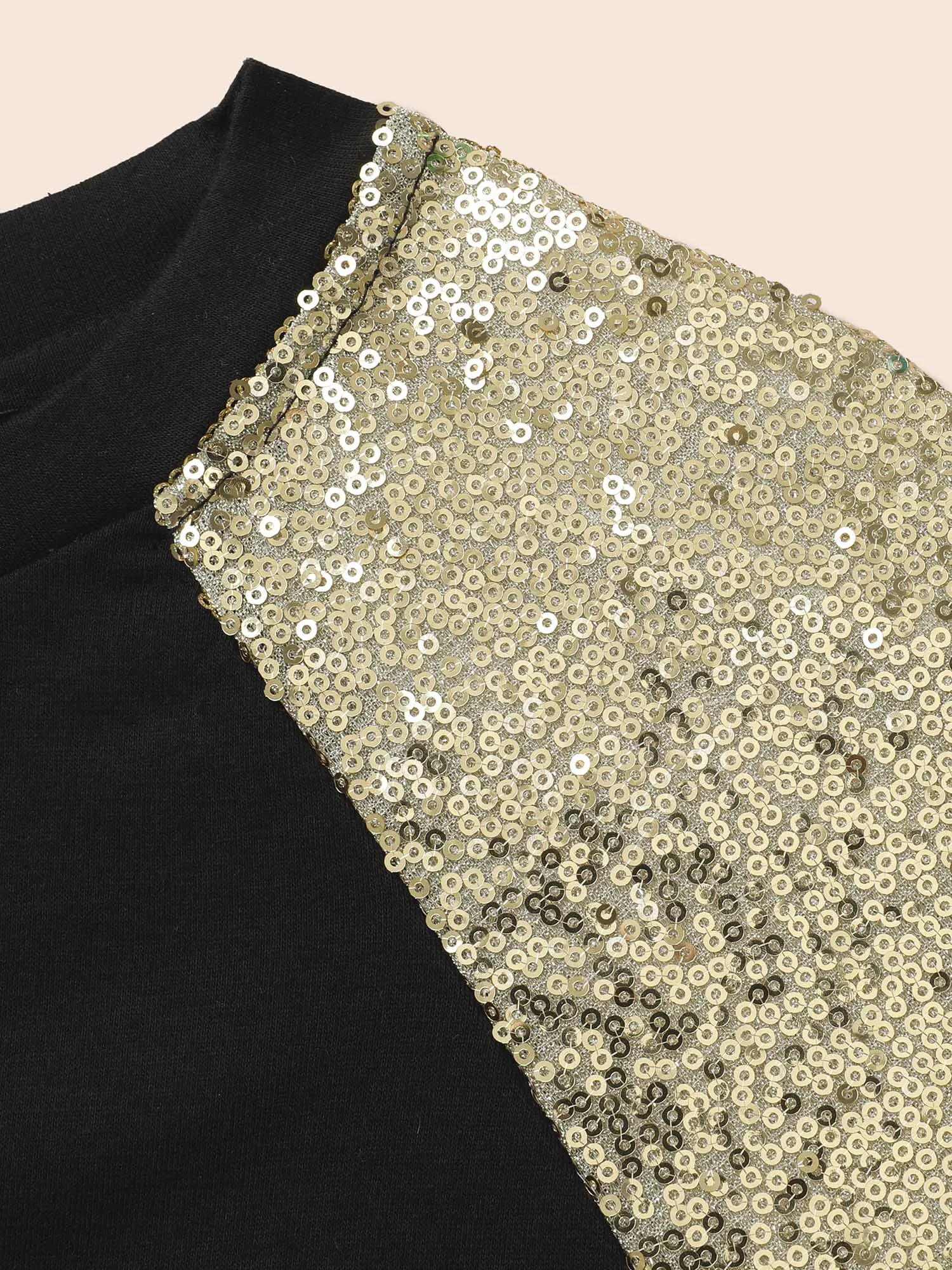 Shimmery Shoulder Raglan Sleeves Tee sold by Bloomchic product image thumbnail 5