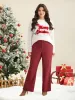 Holiday Stretchy Flared Pants sold by Bloomchic