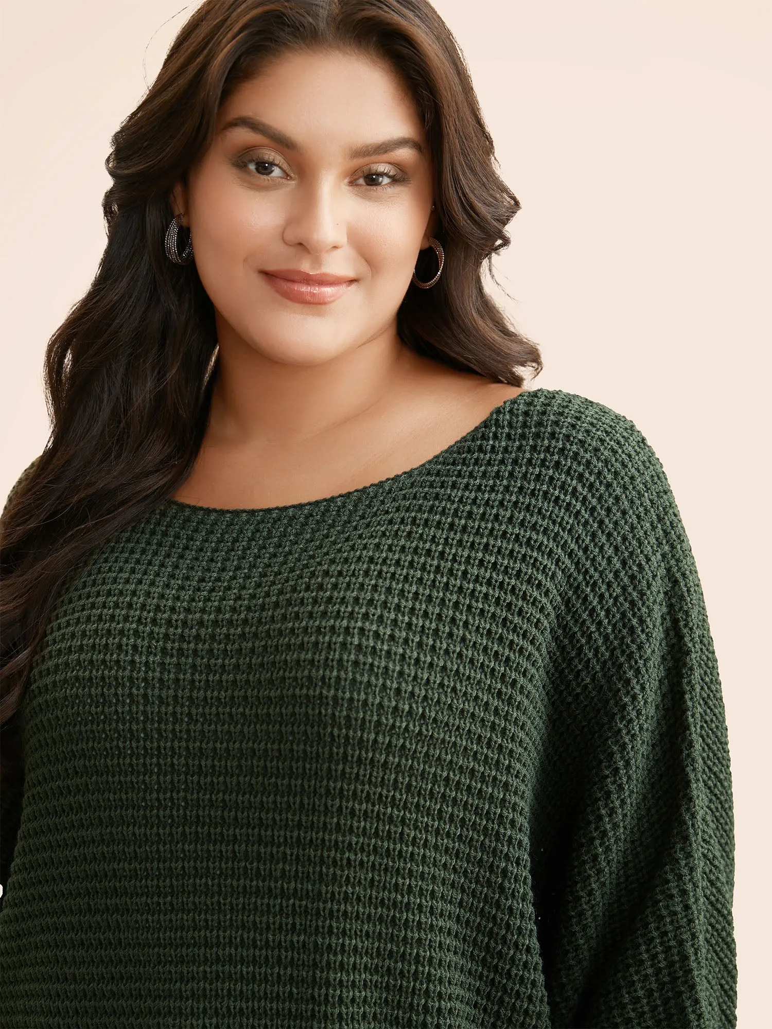 Texture Boat Neck Dolman Sleeve Pullover sold by Bloomchic product image thumbnail 5