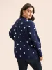 Polka Dot Curved Hem Dolman Sleeve Cardigan sold by Bloomchic