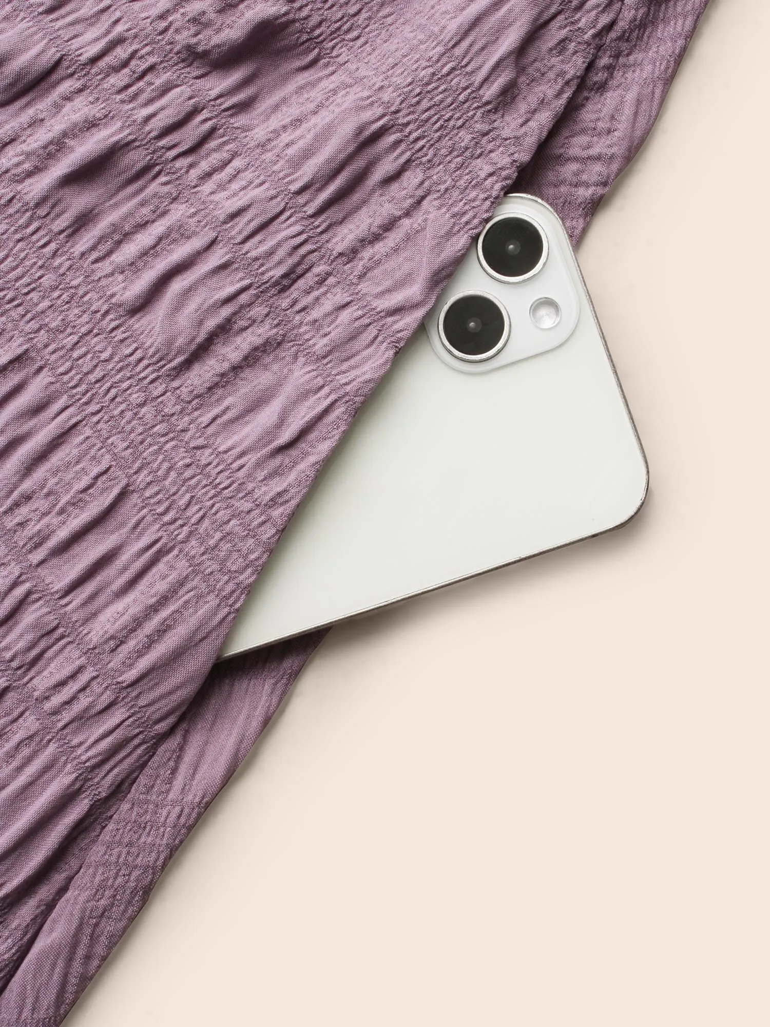 Square Neck Plain Textured Belted Dress sold by Bloomchic product image thumbnail 5