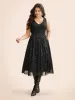 V Neck Glitter Patchwork Tank Dress sold by Bloomchic