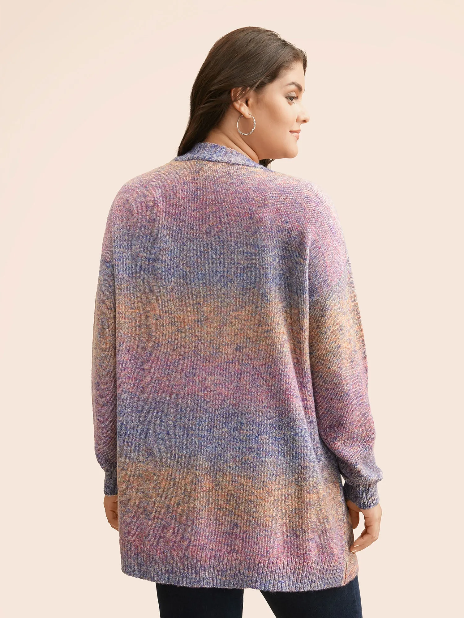 Gradient Dyeing Patch Pocket Cardigan sold by Bloomchic product image thumbnail 2