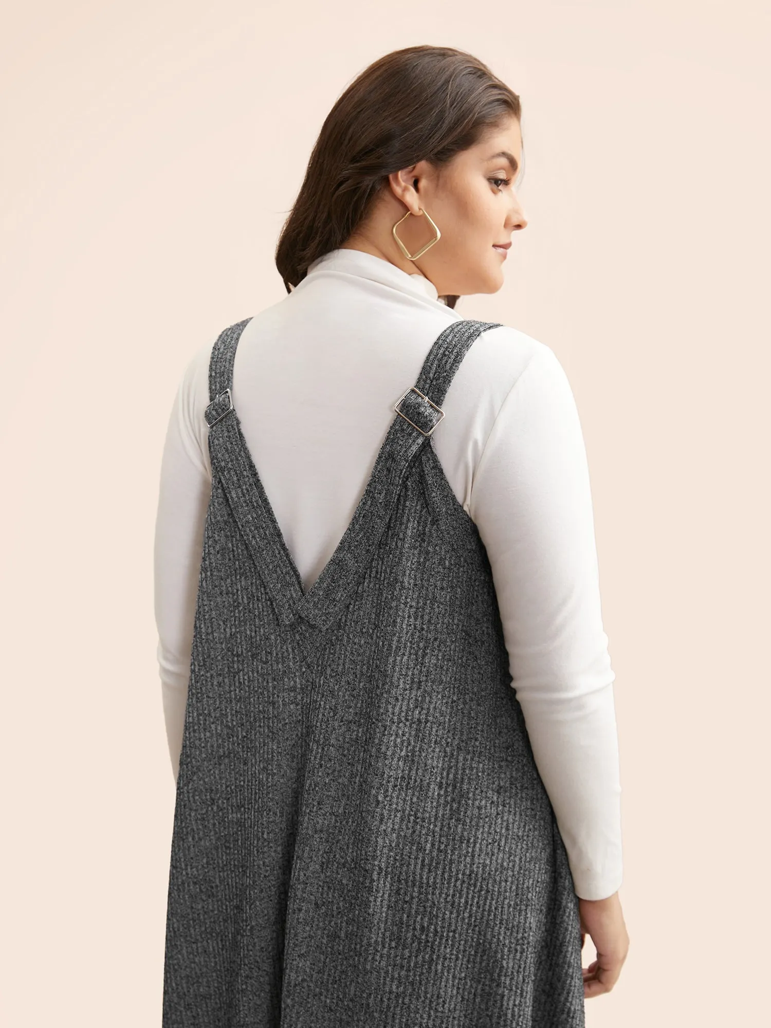 Solid Heather Textured Cami Dress sold by Bloomchic product image thumbnail 2