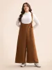 Corduroy Button Detail Adjustable Straps Jumpsuit sold by Bloomchic