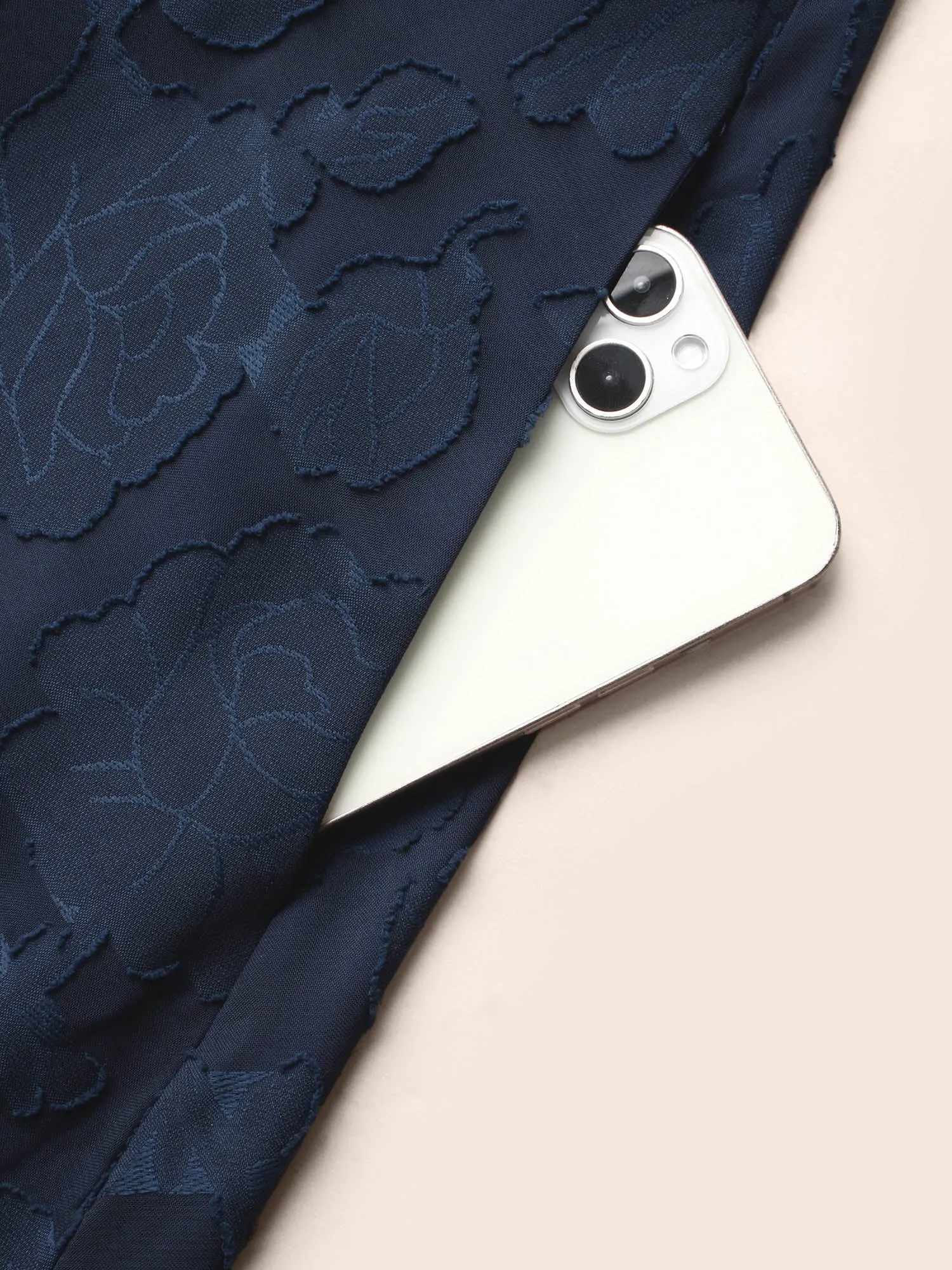 Off Shoulder Shirred Frill Trim Dress sold by Bloomchic product image thumbnail 5