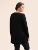 Solid Asymmetric Hem Jersey Top sold by Bloomchic