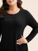 Solid Asymmetric Hem Jersey Top sold by Bloomchic