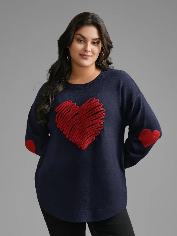 Supersoft Heart Pattern Cardigan sold by Bloomchic